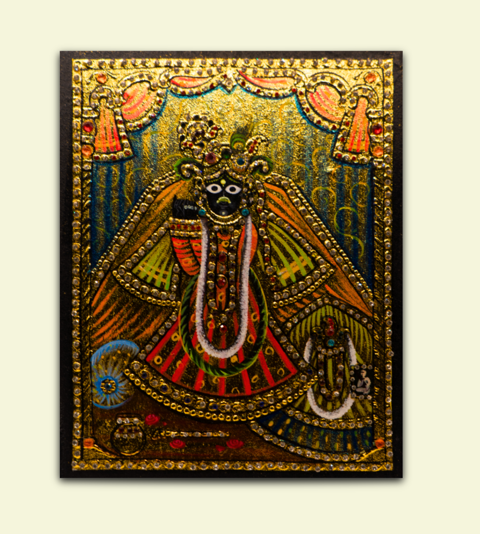 Bihari Ji Mukhar Vind Painting